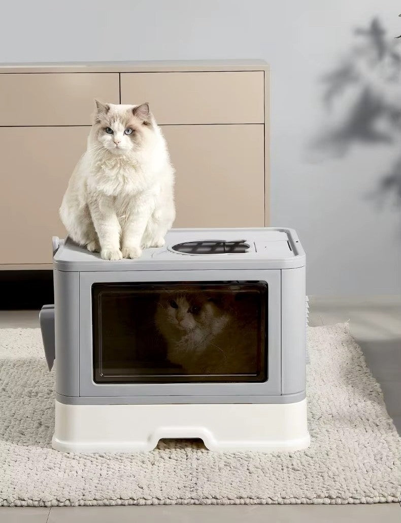 Arenero Para Gato Tapa Plegable