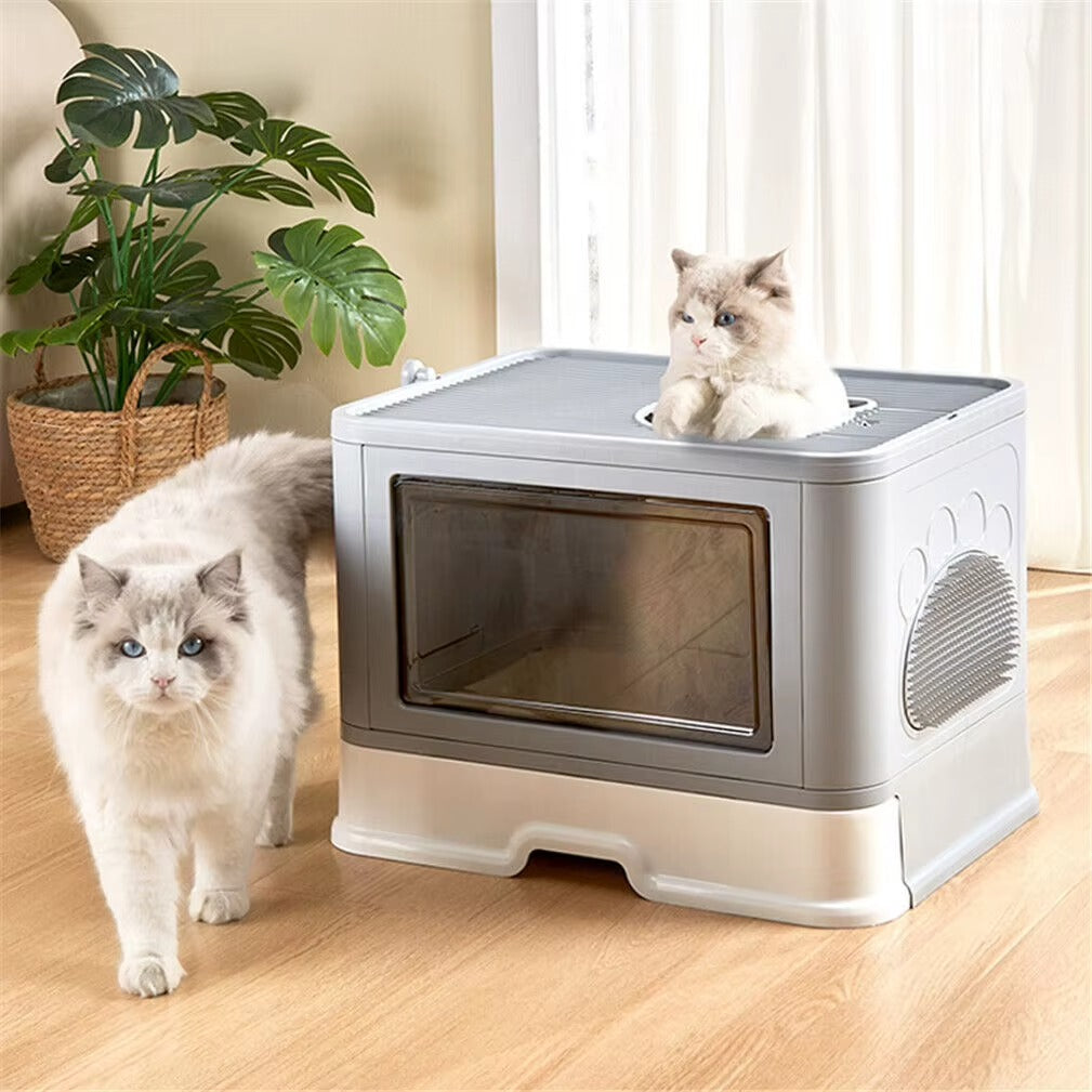 Arenero Para Gato Tapa Plegable